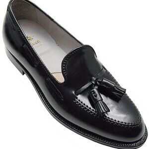 Drake's x Alden Classic Black Cordovan Tassel Loafers - Size 9.5 US